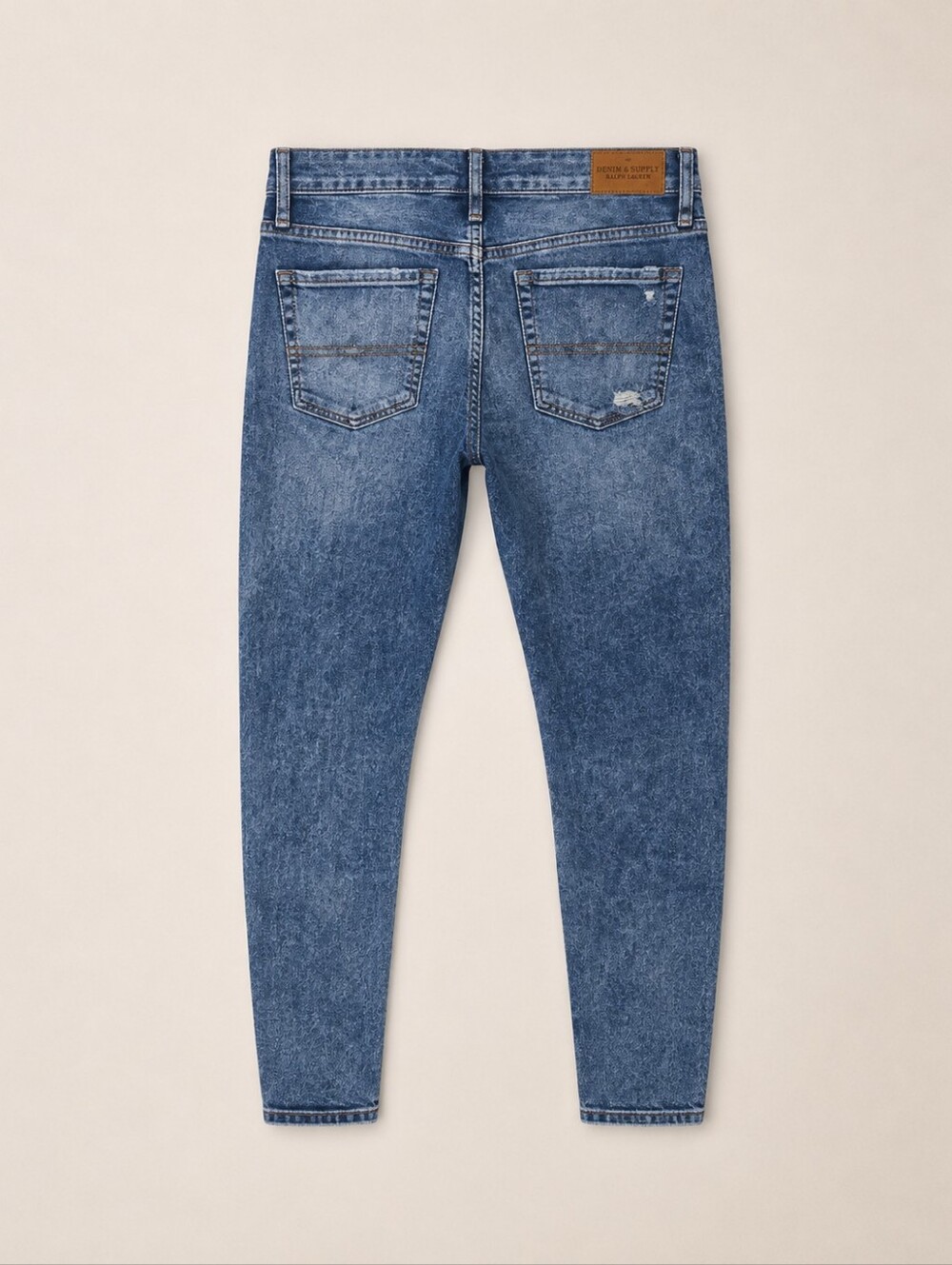 Denim & Supply Ralph Lauren Distressed Skinny Jeans Blue Womens Size 27/32 Y2K - Picture 4 of 14